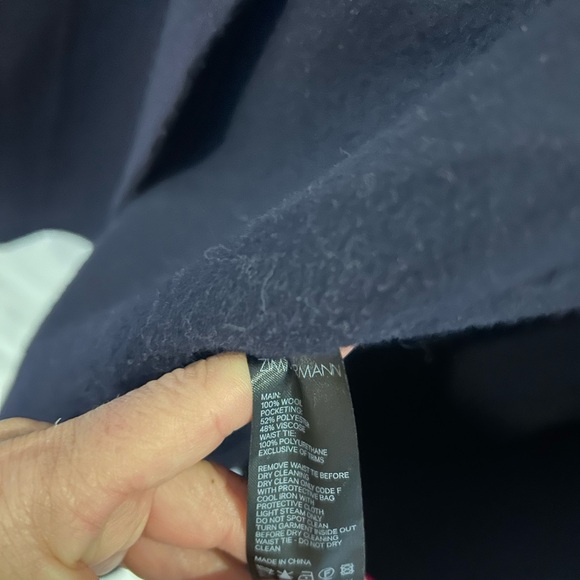 ZIMMERMANN belted wool coat - Picture 8 of 9